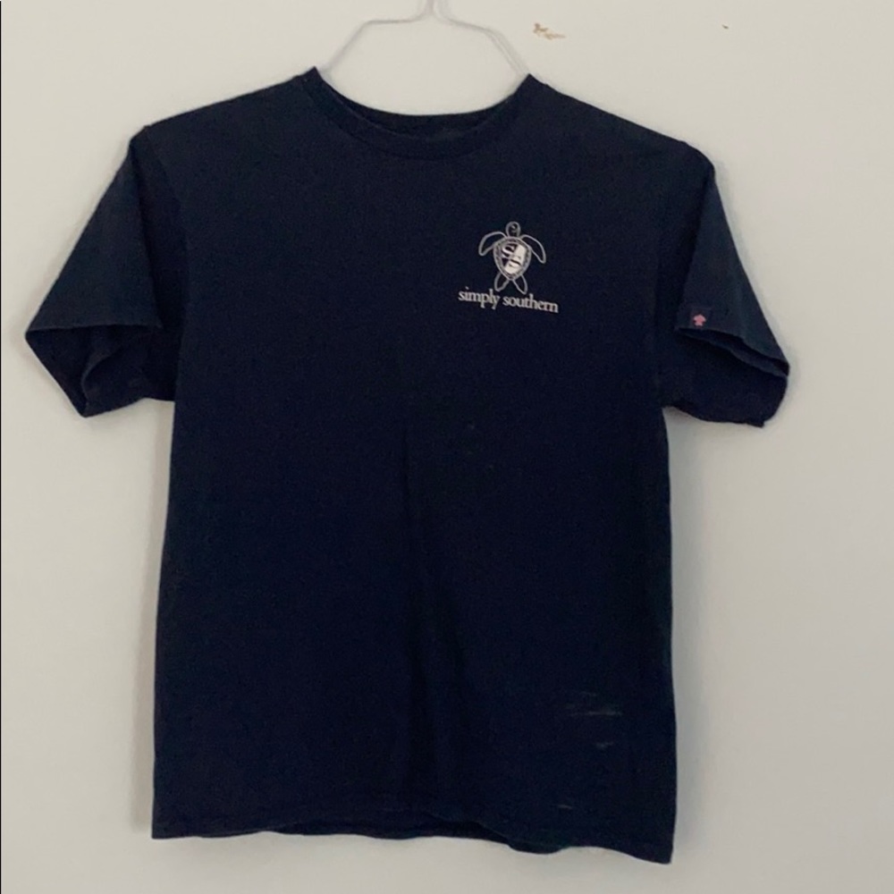 A simply southern navy blue T-shirt